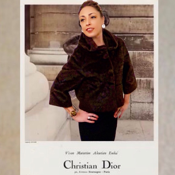 Helen Wang Jackets & Blazers - Brown Faux Fur Shrug, Jackie O Style